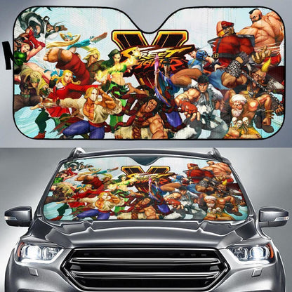 All Fighter Street Fighter V Car Sun Shade For Gamer Mn05 Universal Fit 111204