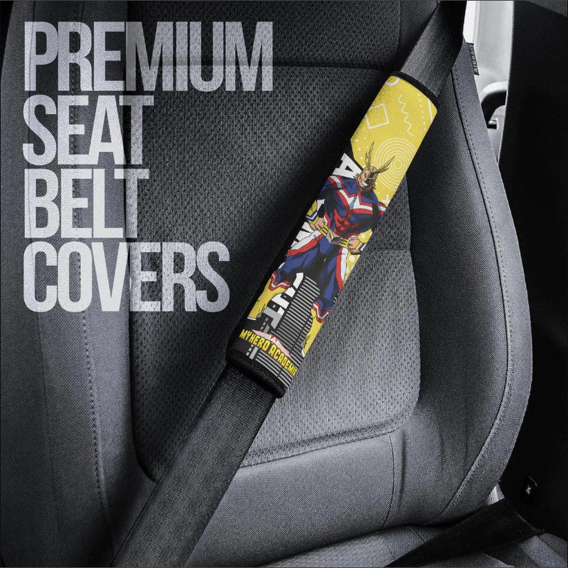 All Might Anime My Hero Academia Car Seat Belt Cover Custom Car Accessories