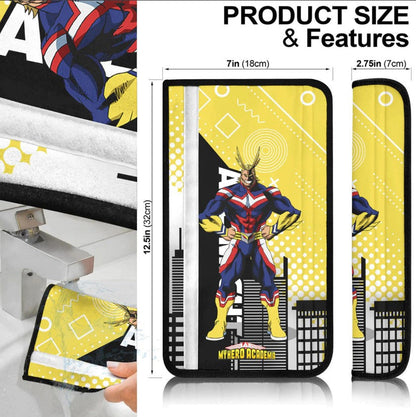 All Might Anime My Hero Academia Car Seat Belt Cover Custom Car Accessories