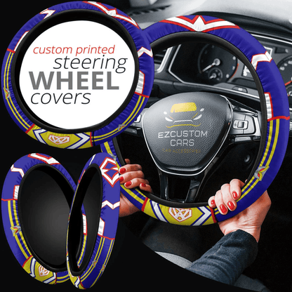 All Might Anime Steering Wheel Cover Custom Anime My Hero Academia Car Accessories