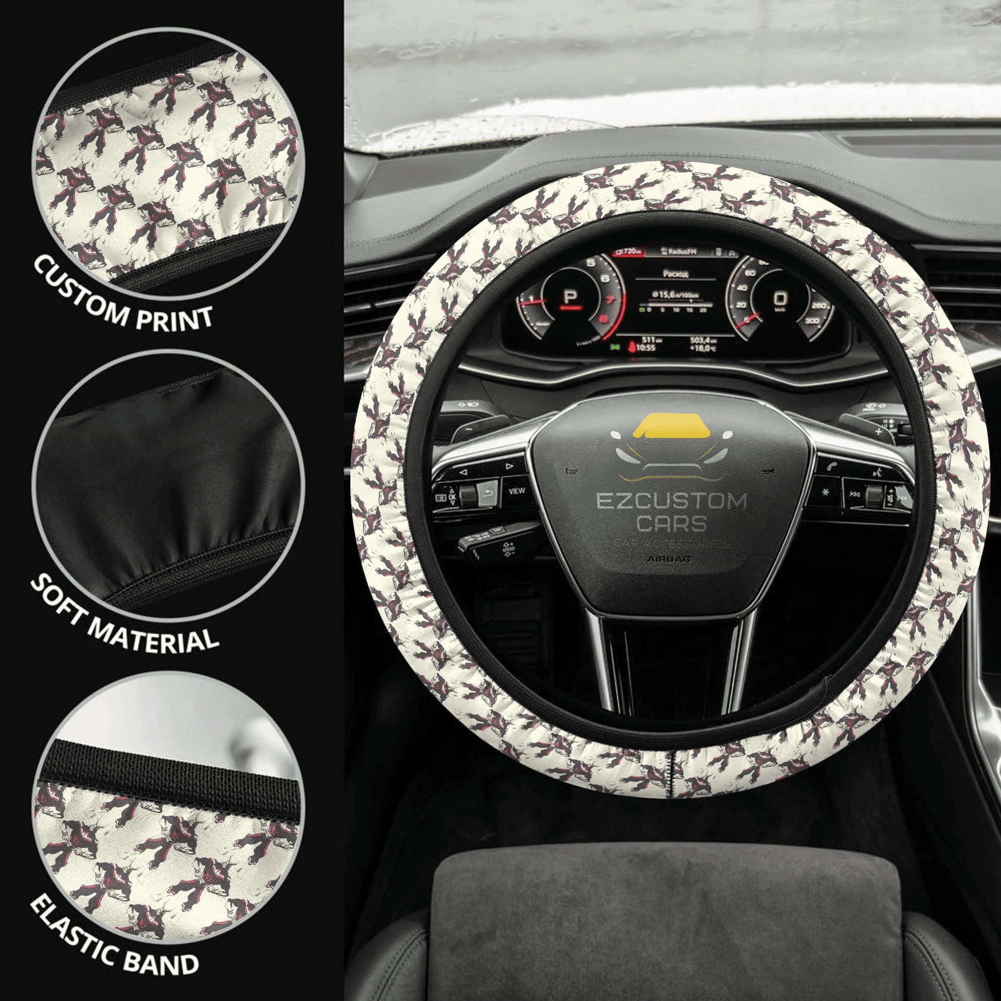 All Might My Hero Academia Anime Steering Wheel Cover Anime Car Accessories