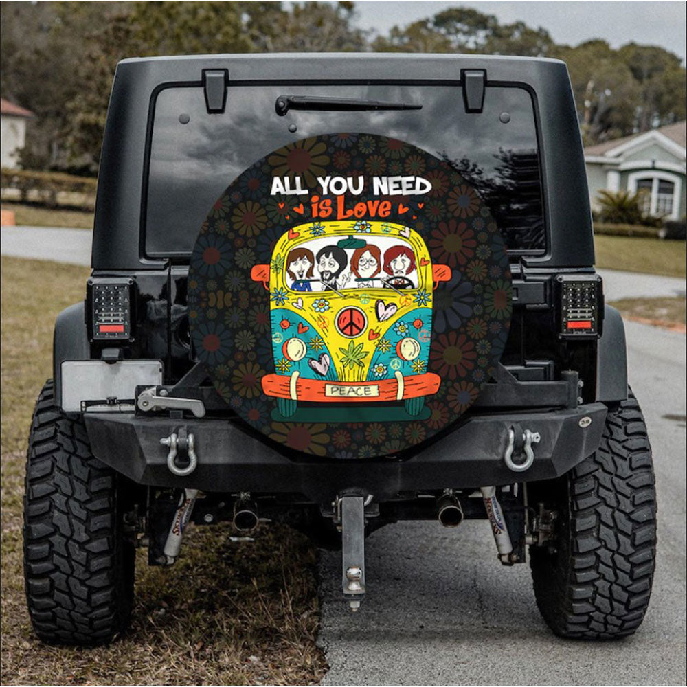 All You Need Is Love Jeep Car Spare Tire Cover