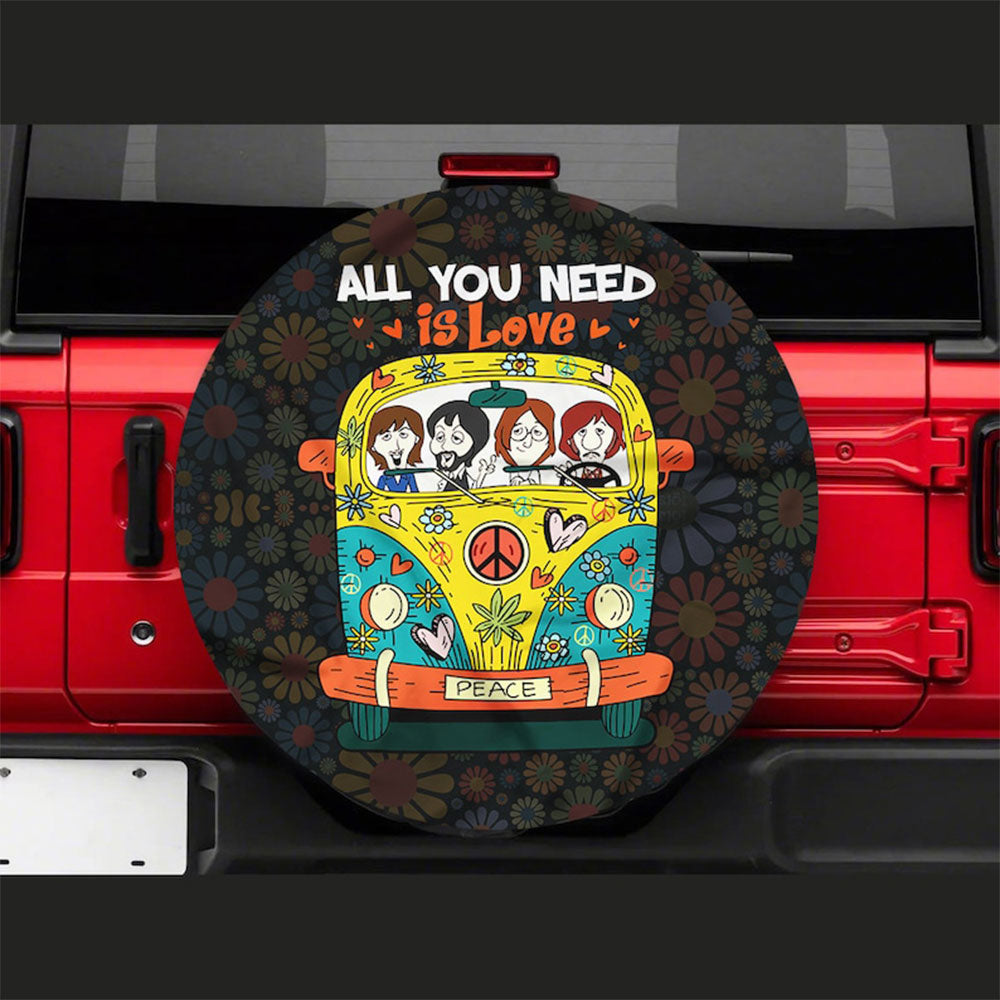 All You Need Is Love Jeep Car Spare Tire Cover