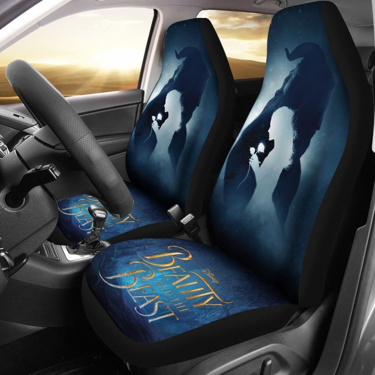 Amazing Art Beauty And The Beast Car Seat Covers Universal Fit 225721