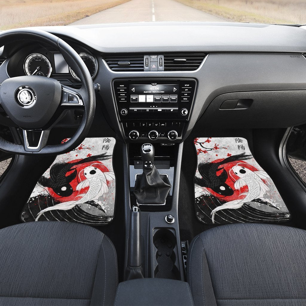Amazing Koi Fish Car Floor Mats Custom Japan Style Car Accessories