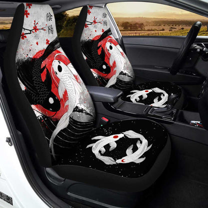 Amazing Koi Fish Car Seat Covers Custom Jing Jang Car Accessories