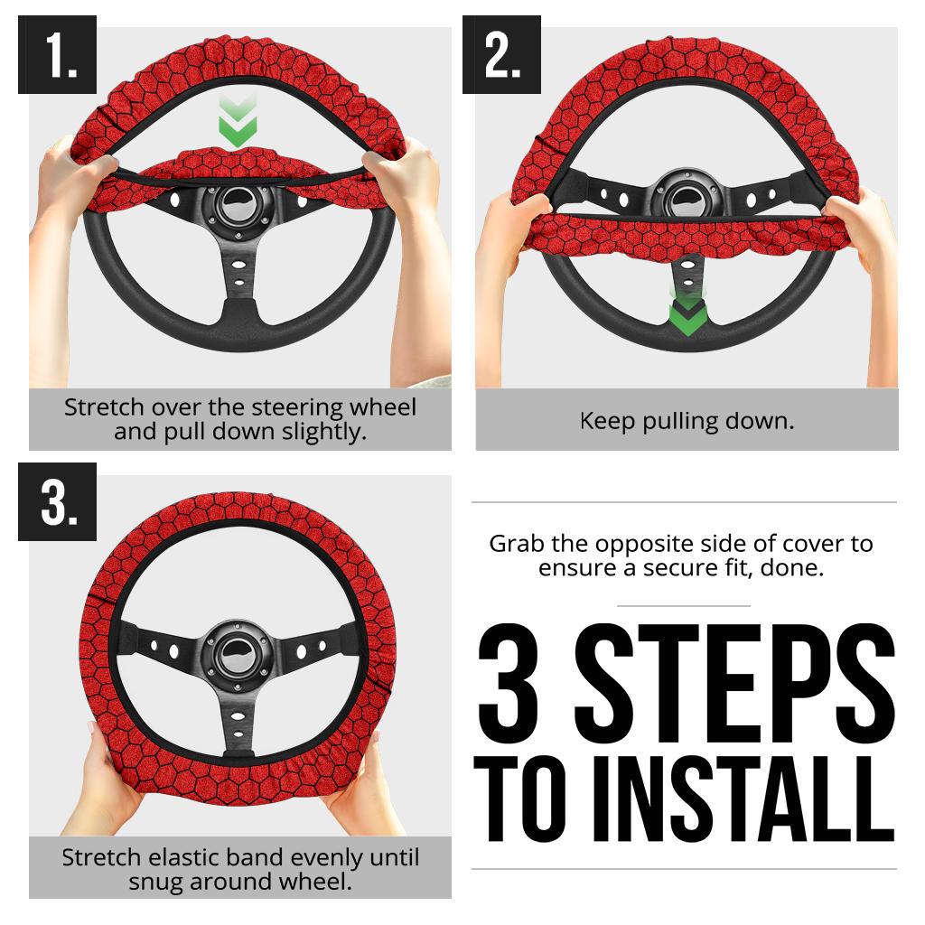 Amazing Spider Man Steering Premium Custom Car Steering Wheel Cover