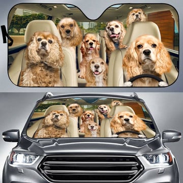 American Cocker Spaniel All Over Printed 3D Sun Shade