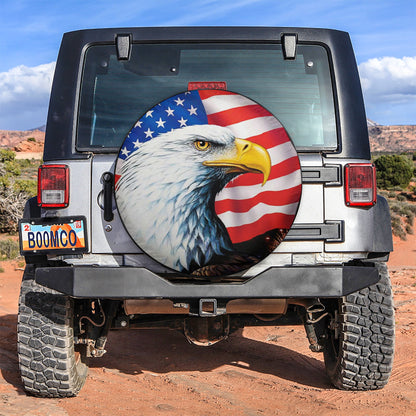 American Eagle Usa Flags Car Spare Tire Cover