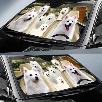American Eskimo All Over Printed 3D Sun Shade