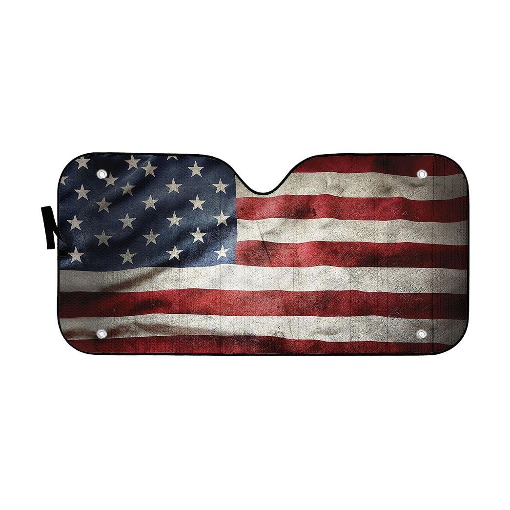 Gearhuman 3D American Flag Auto Sunshade