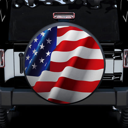 American Flag Car Spare Tire Cover
