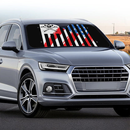 American Flag Freedom Life Print Car Windshield Sun Shade