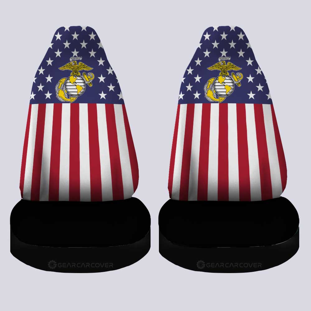 American Flag Military Marine Corps Car Seat Covers Custom Car Accessories