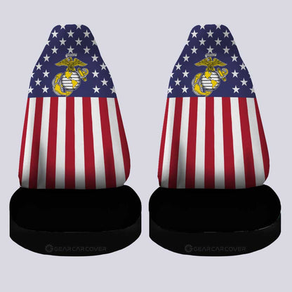 American Flag Military Marine Corps Car Seat Covers Custom Car Accessories