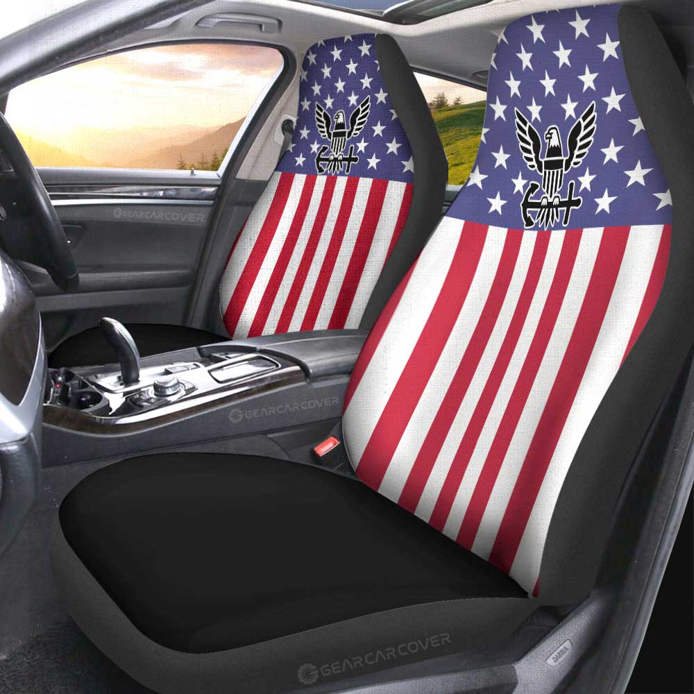 American Flag Military Navy Car Seat Covers Custom Car Accessories