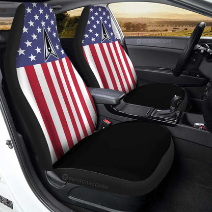 American Flag Military Space Car Seat Covers Custom Car Accessories