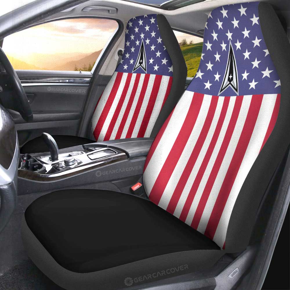 American Flag Military Space Car Seat Covers Custom Car Accessories