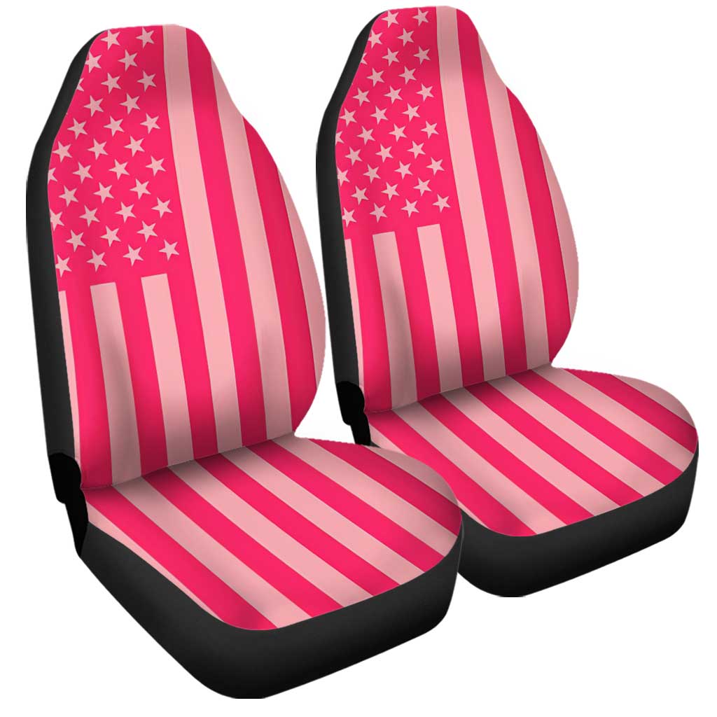 American Flag Pink Car Seat Covers Custom Cool Car Accessories