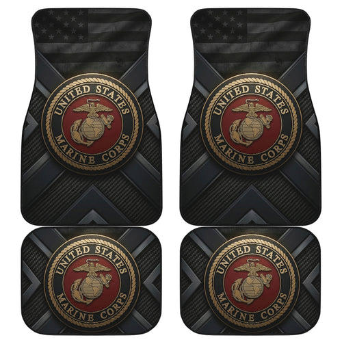 American Flag United States Marine Corps Car Floor Mats
