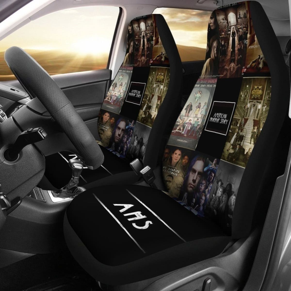 American Horror Stories Ahs Seasons Car Seat Covers For Fan Universal Fit 194801