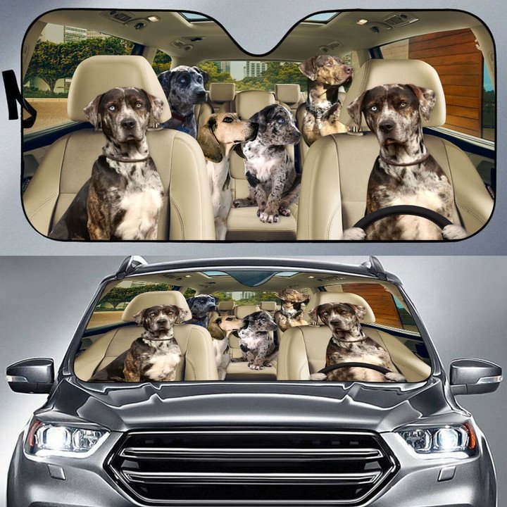 American Leopard Hound Car All Over Printed 3D Sun Shade