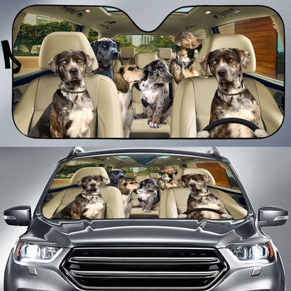 American Leopard Hound Car All Over Printed 3D Sun Shade
