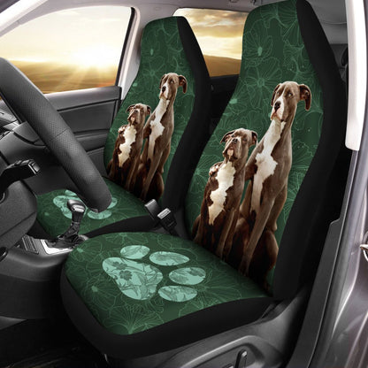 American Pitbull Terrier Car Seat Covers Custom Car Interior Accessories For Dog Lovers