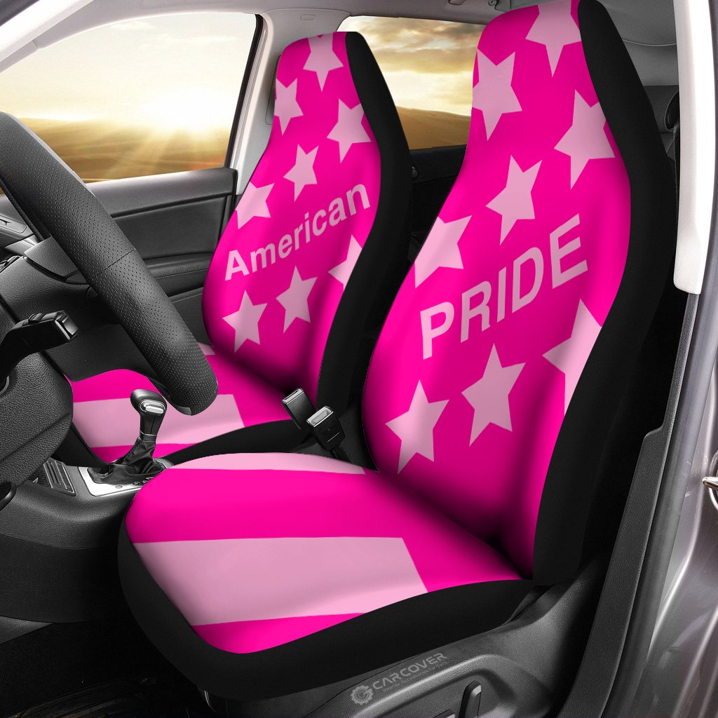 American Pride Pink Car Seat Covers Custom Pink Car Accessories