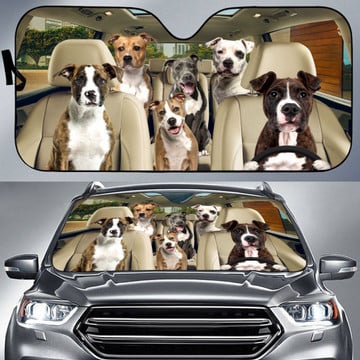 American Staffordshire Terrier All Over Printed 3D Sun Shade