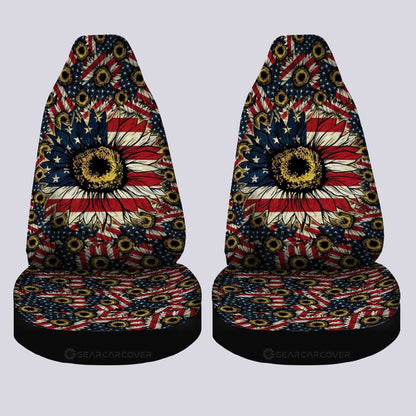 American Sunflower Car Seat Covers Custom Car Accessories