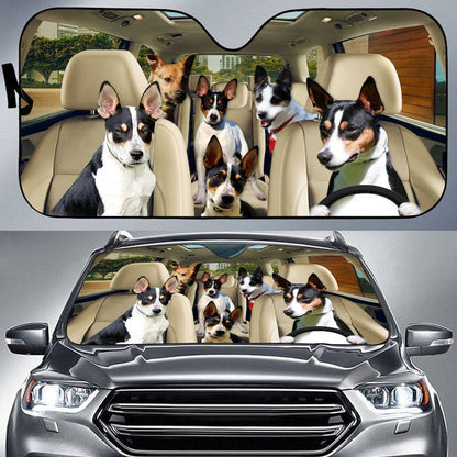 American Treeing Feist Car All Over Printed 3D Sun Shade