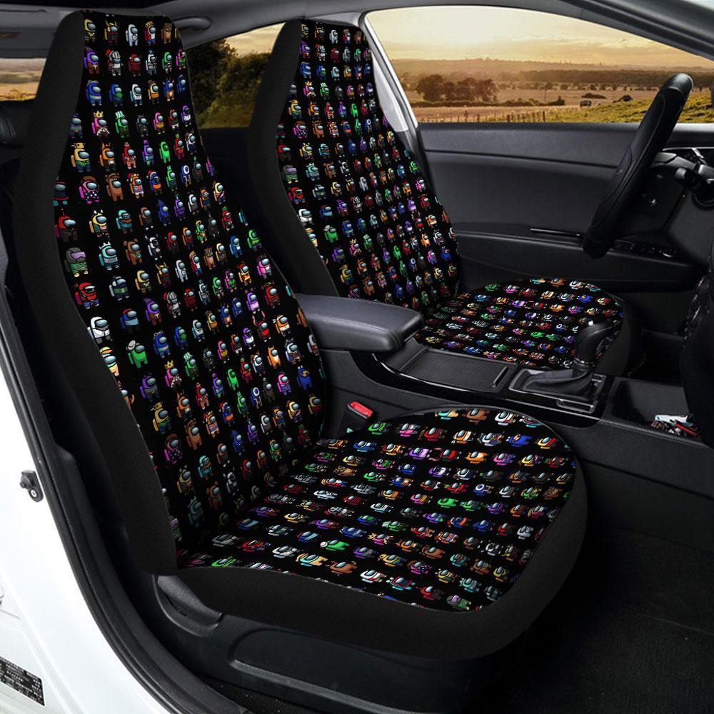 Among Us Car Seat Covers Custom Pattern Car Accessories