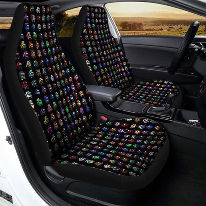 Among Us Car Seat Covers Custom Pattern Car Accessories