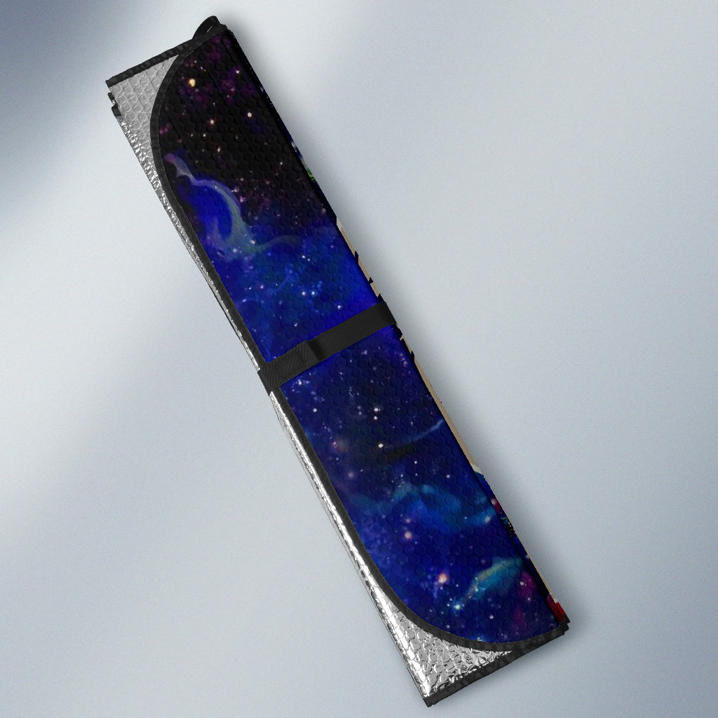 Among Us Couple Love You To The Moon Galaxy Car Auto Sunshades