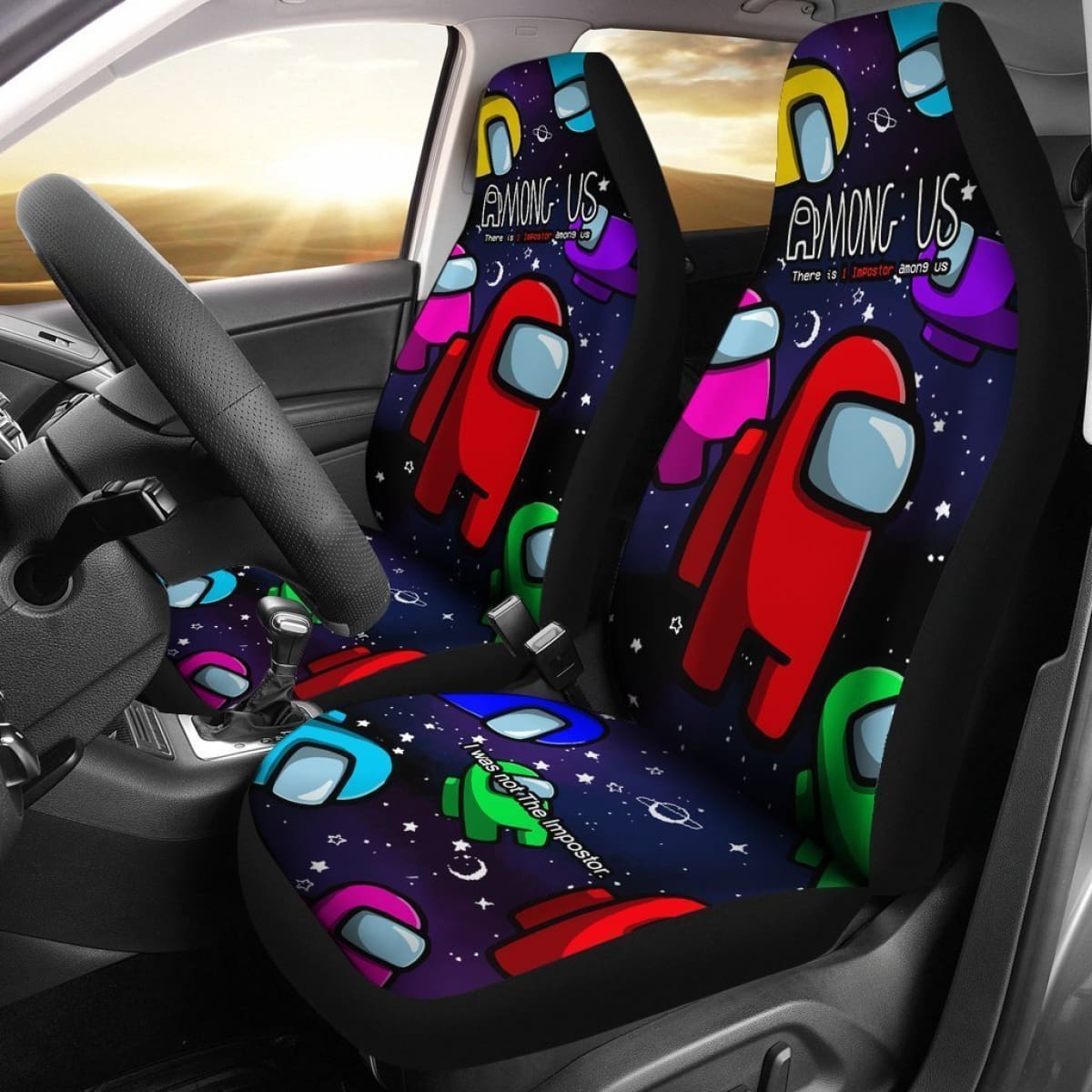 Among Us Game Car Seat Covers There Was An Imposter Among Us Universal Fit 194801
