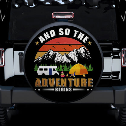 And So The Aventure Begins Jeep Car Spare Tire Cover