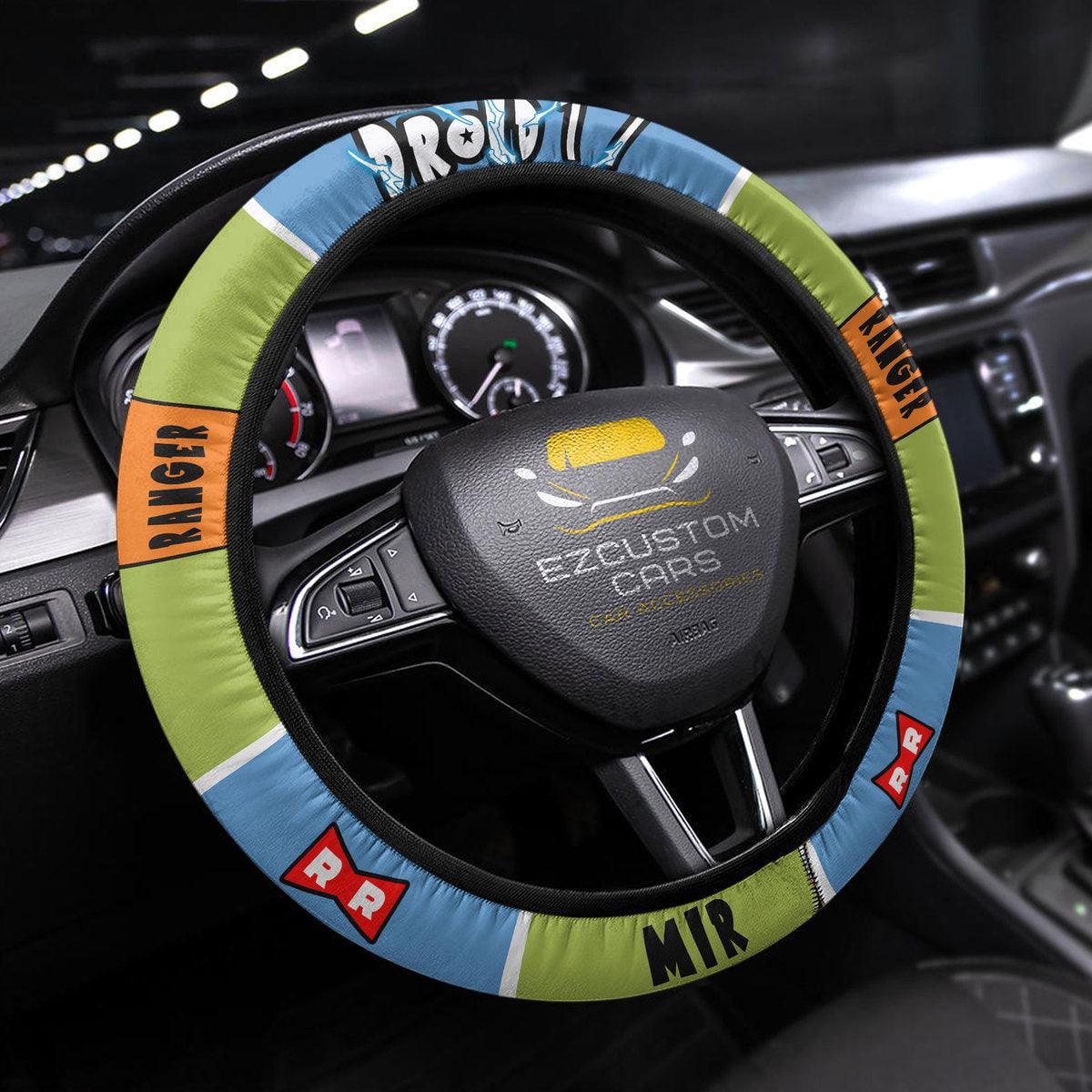 Android 17 Anime Steering Wheel Cover Custom Dragon Ball Anime Car Accessories