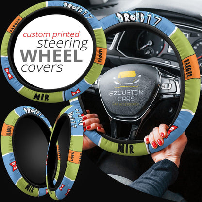 Android 17 Anime Steering Wheel Cover Custom Dragon Ball Anime Car Accessories