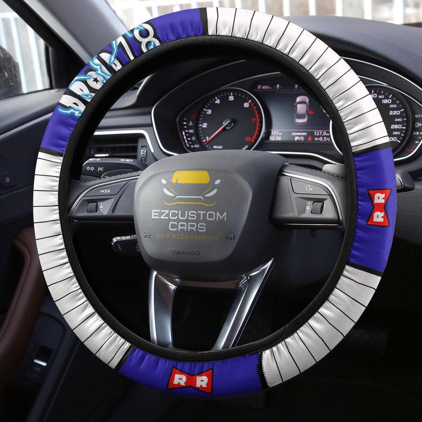 Android 18 Anime Steering Wheel Cover Custom Dragon Ball Anime Car Accessories