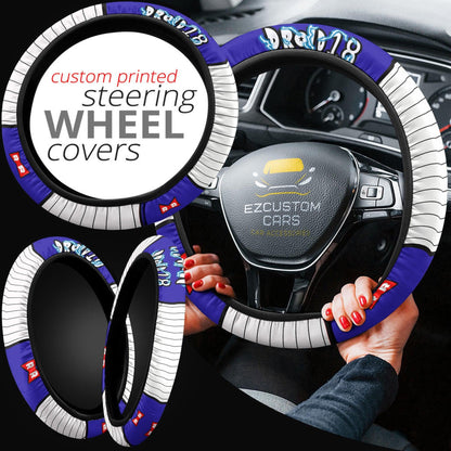 Android 18 Anime Steering Wheel Cover Custom Dragon Ball Anime Car Accessories