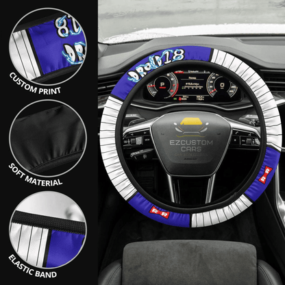 Android 18 Anime Steering Wheel Cover Custom Dragon Ball Anime Car Accessories