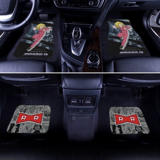 Android 18 Car Floor Mats Custom Anime Dragon Ball Car Accessories