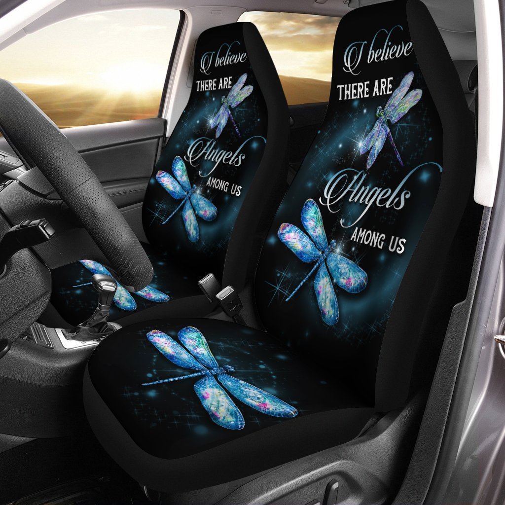 Angel Dragonfly Car Seat Covers Custom Angels Among Us Car Interior Accessories