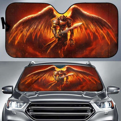 Angel Knight Hell Car Auto Sun Shades Universal Fit 051312