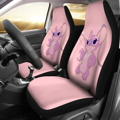 Angel Stitch Pink Car Seat Covers Universal Fit - PersonalizedFury