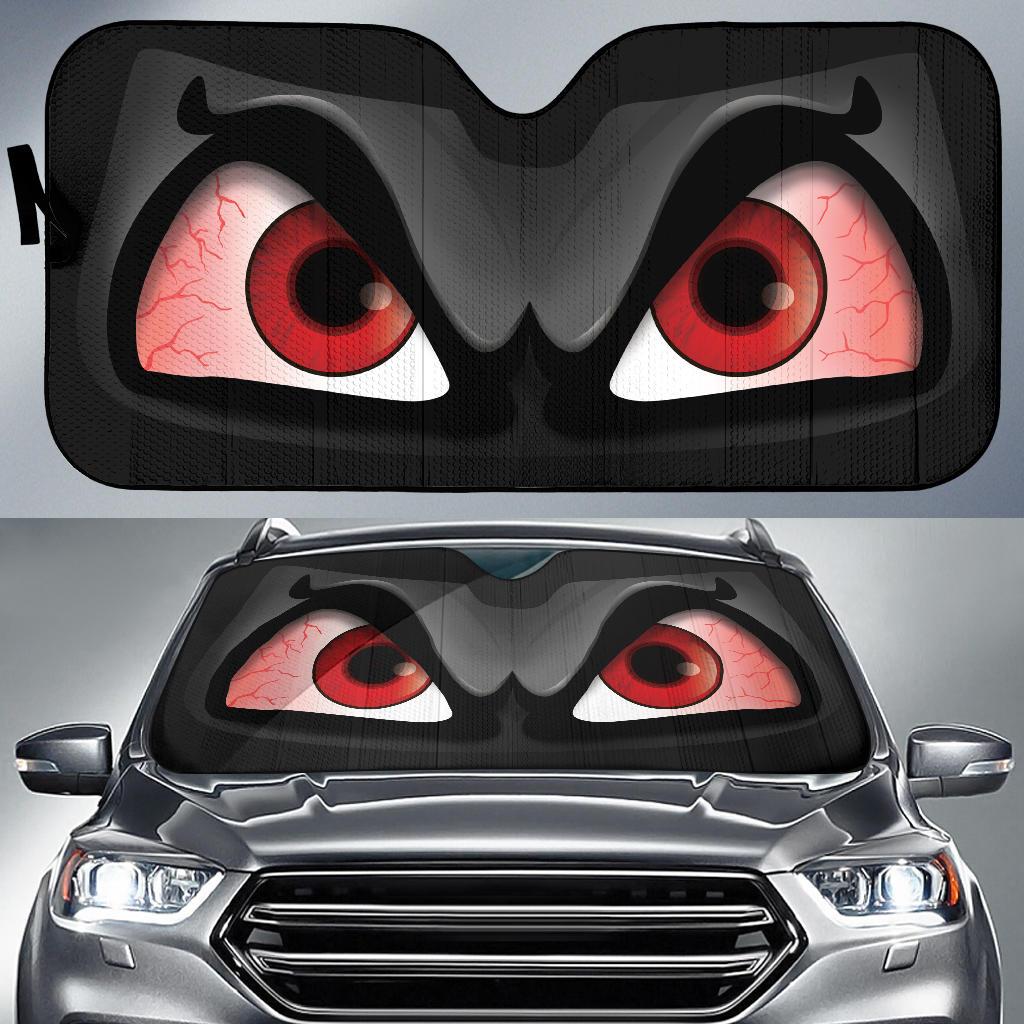 Angry Funny Car Auto Sun Shade