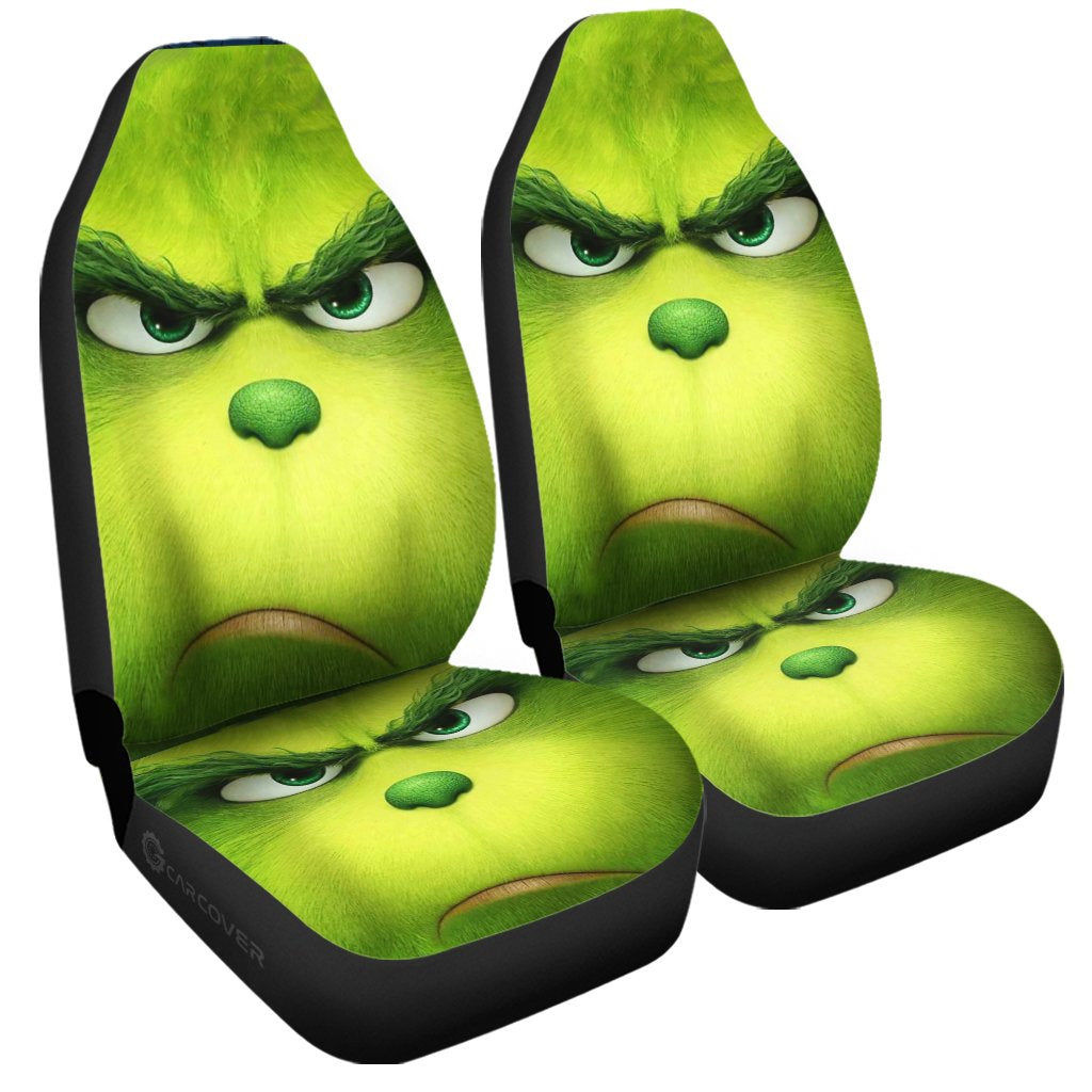 Angry Grinch Car Seat Covers Custom Car Accessories Christmas Decorations