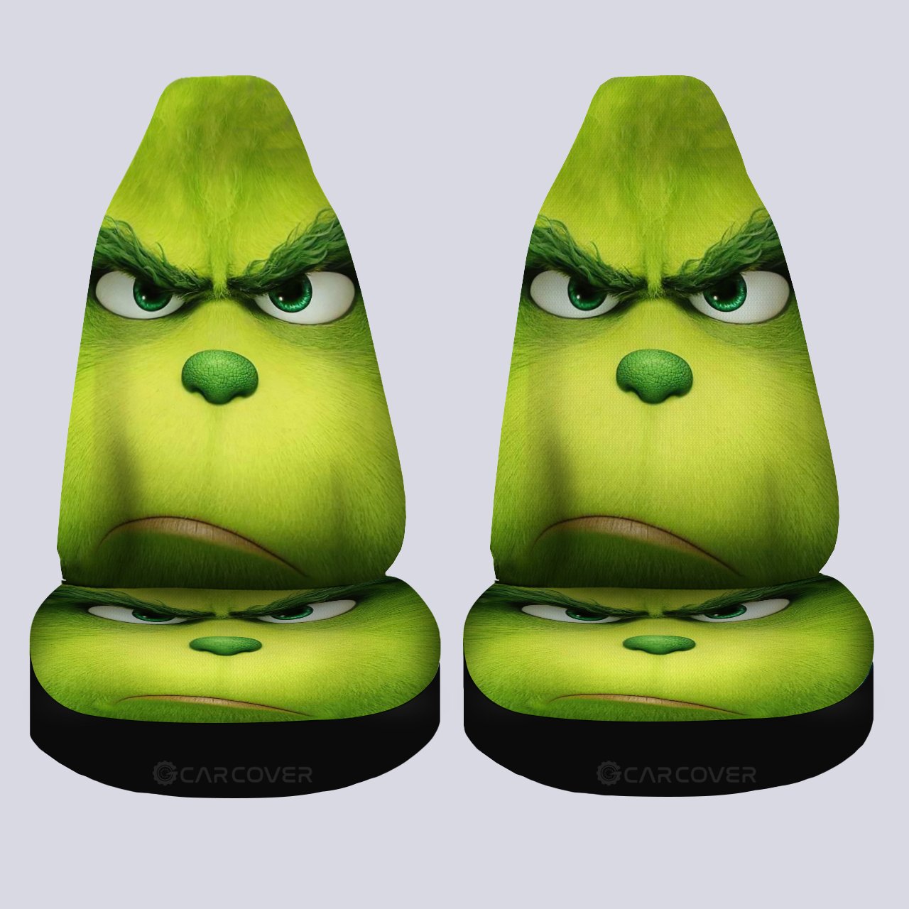 Angry Grinch Car Seat Covers Custom Car Accessories Christmas Decorations