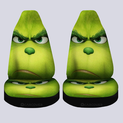 Angry Grinch Car Seat Covers Custom Car Accessories Christmas Decorations